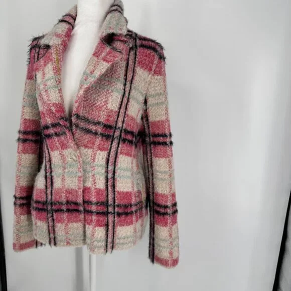 Anthropologie Maeve Aurelia Fuzzy Sweater Jacket Size S - Picture 5 of 15